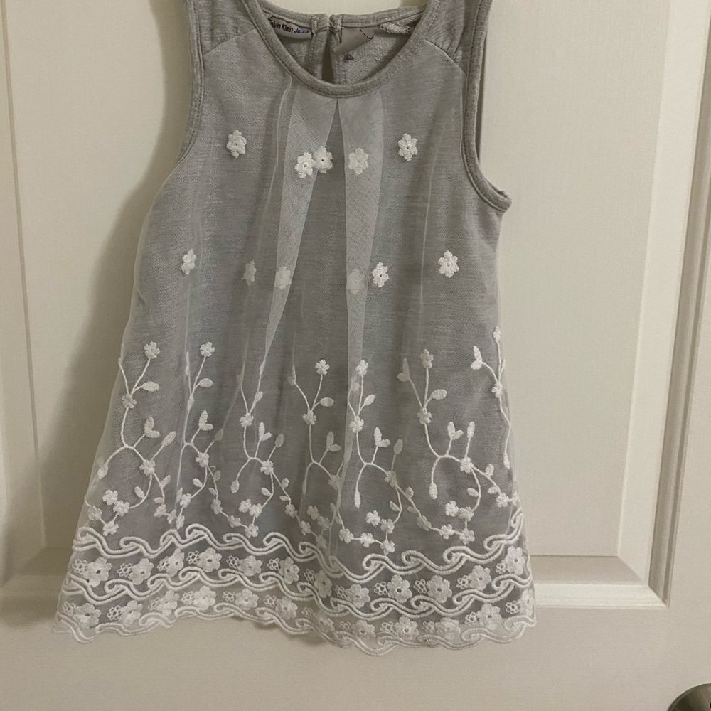 Calvin Klein lace embroidered top or tunic